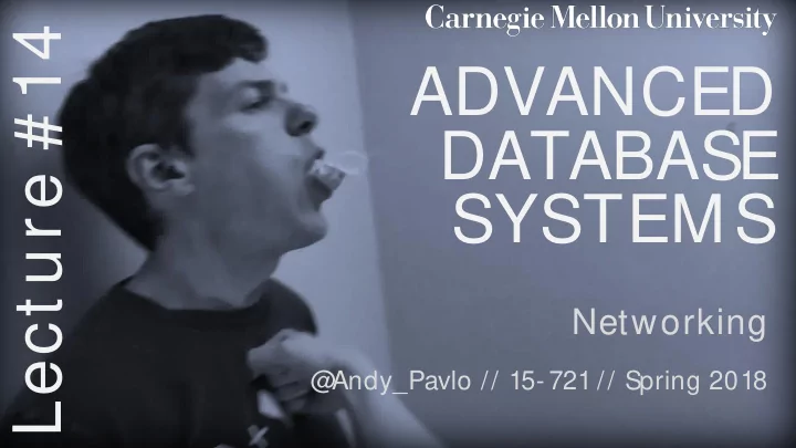 lect ure 14 advanced database