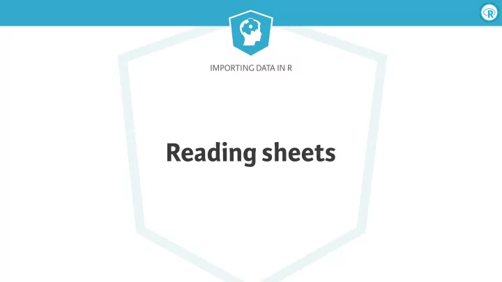 reading sheets importing data in r