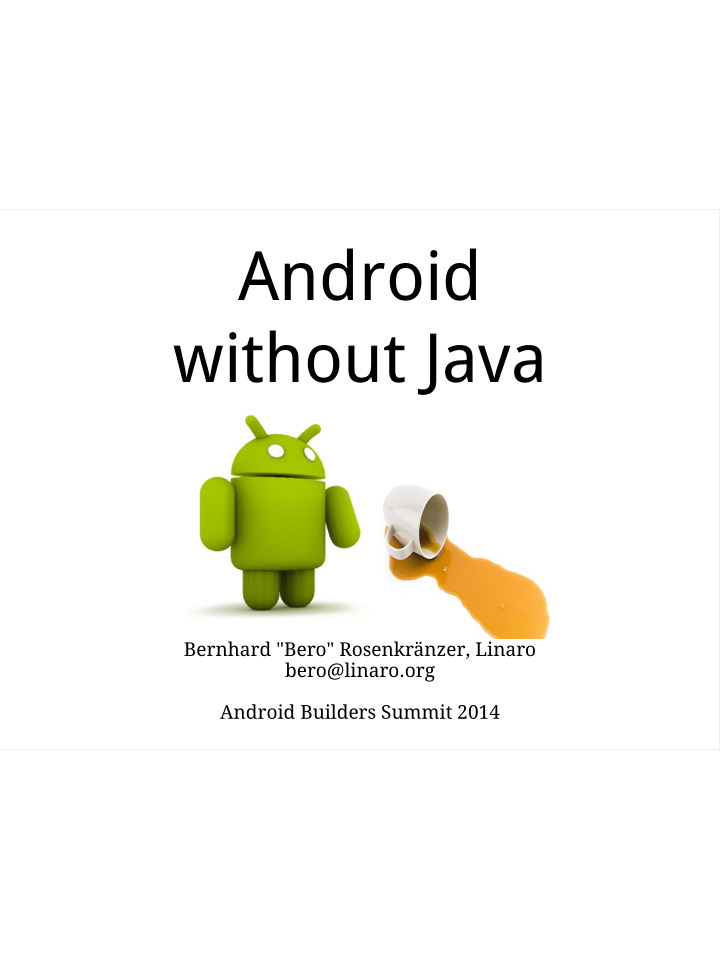 android without java