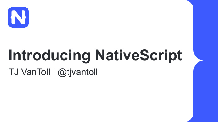 introducing nativescript