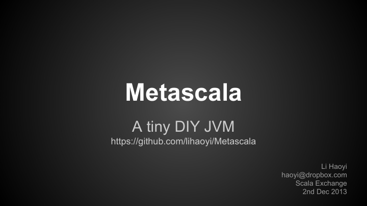 metascala