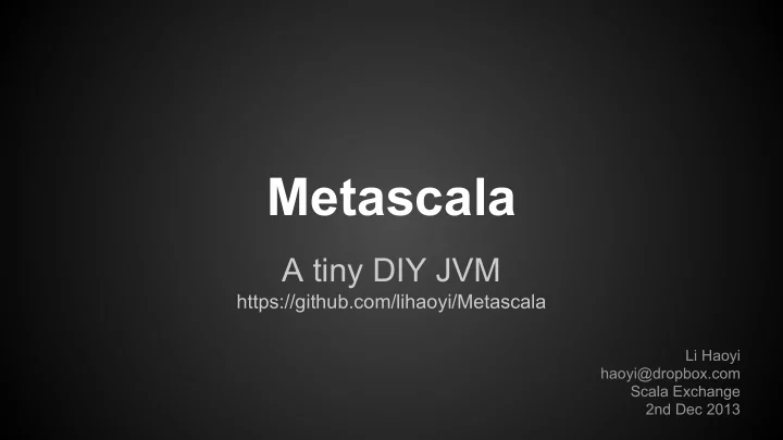 metascala