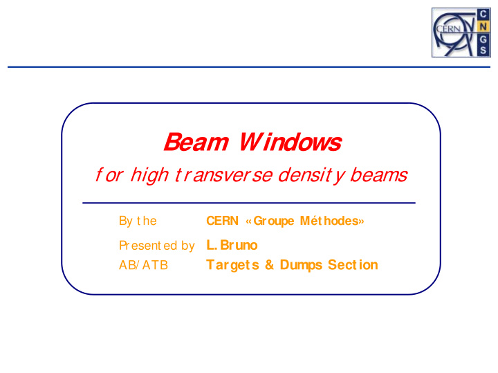 beam windows