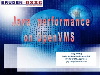 hhhh  Guy Peleg  Senior Member of the Technical Staff  Director of EMEA Operations