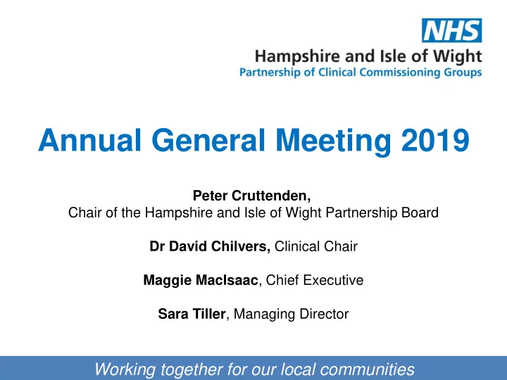 annual general meeting 2019