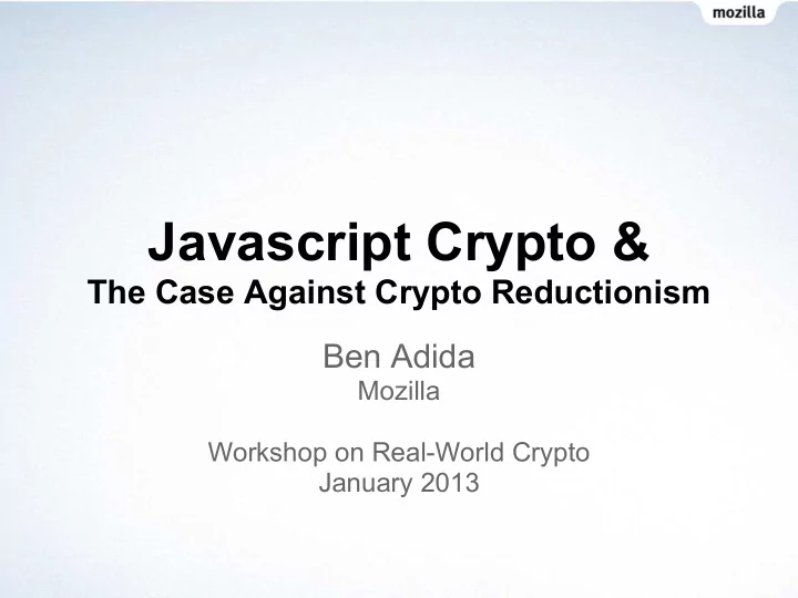 javascript crypto