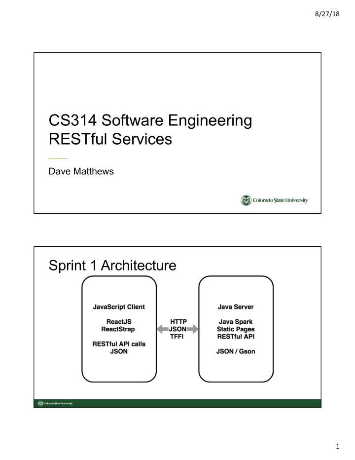 cs314 software engineering restful services
