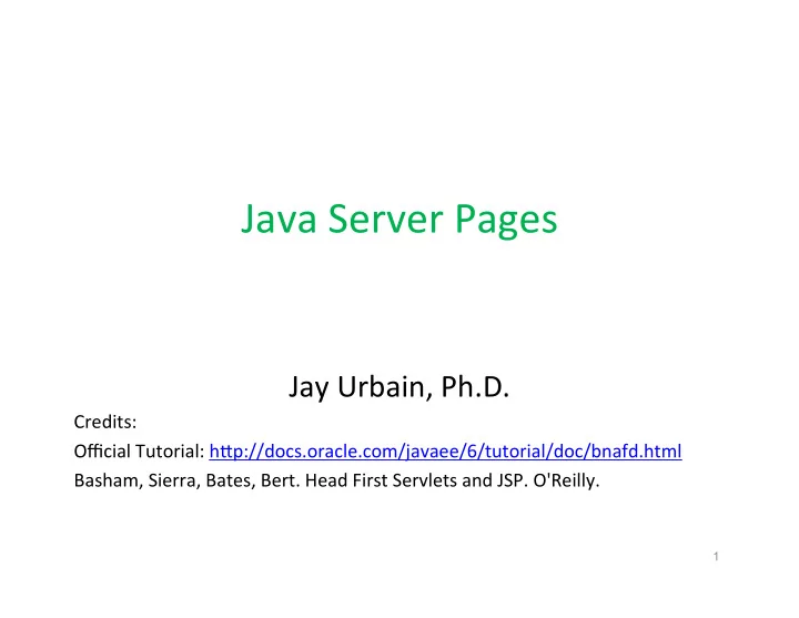 java server pages