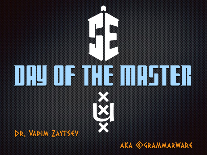 day of the master