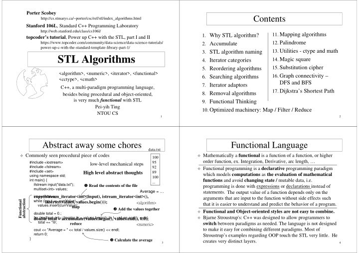 stl algorithms