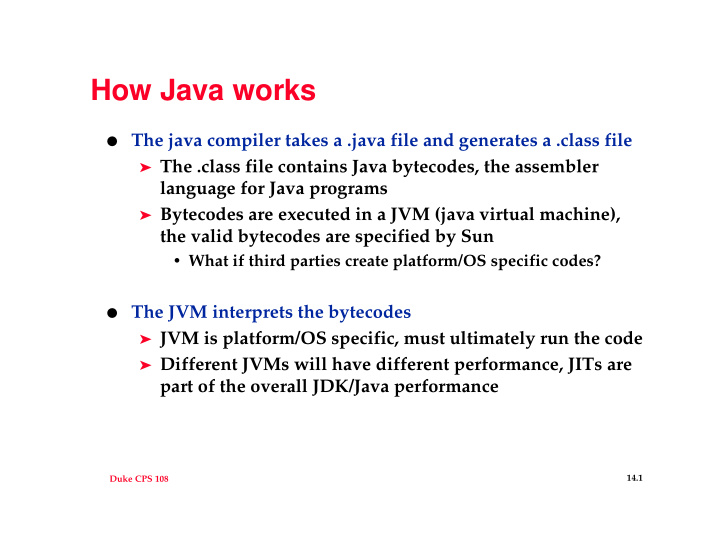 how java works
