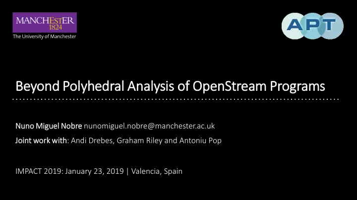 be beyond poly olyhedral analysis of of openstream