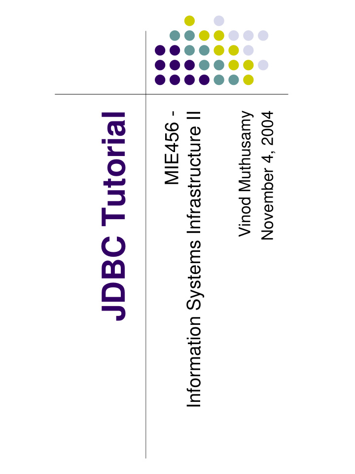 jdbc tutorial