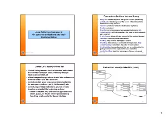 1 LinkedList: doubly-linked list (cont.)  Removing an element from a linked list  List &lt;E&gt;