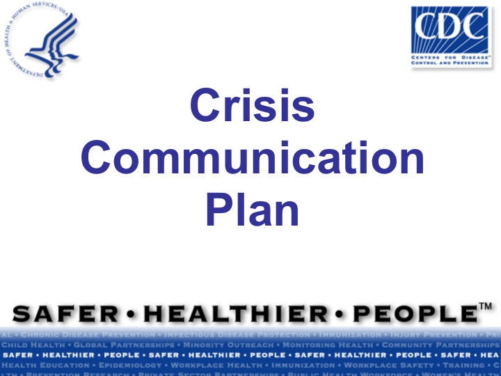 crisis communication plan module summary