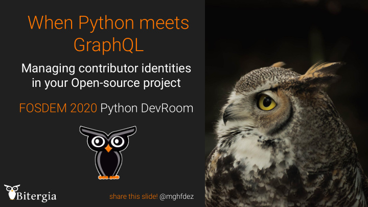 when python meets graphql