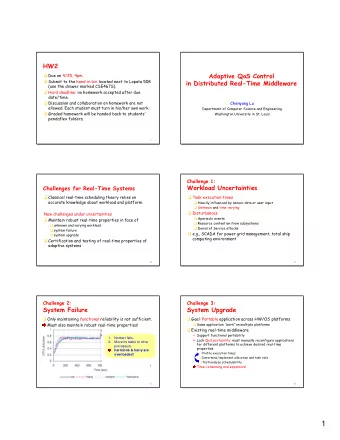 1  Challenge 4:  Example: nORB Middleware  Certification  Application  CORBA Objects