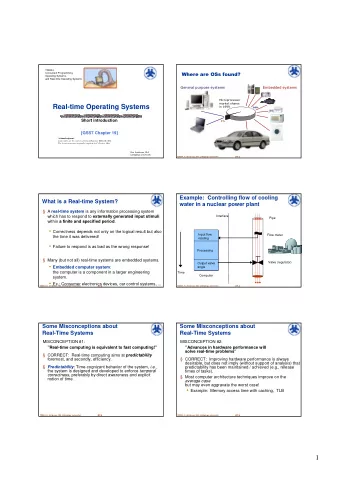 Real-time Operating Systems      Short introduction    [GSS7