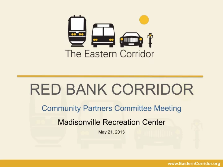 red bank corridor