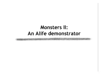 Monsters II:  An Alife demonstrator  Monsters II : An Alife  demonstrator  Jinigrid  Monsters
