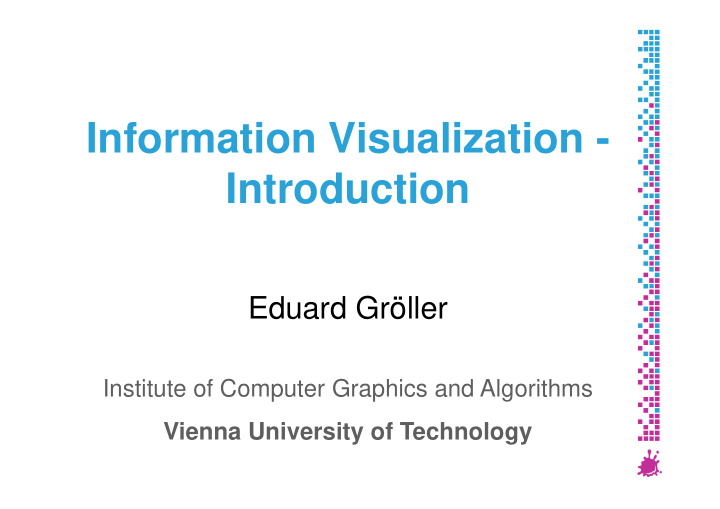 information visualization introduction