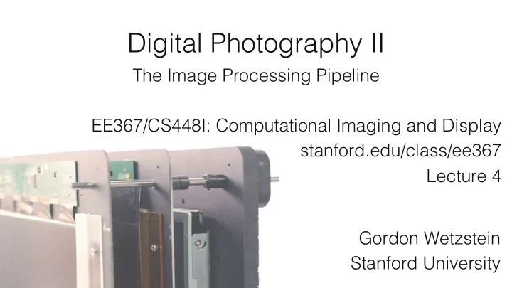 digital photography ii