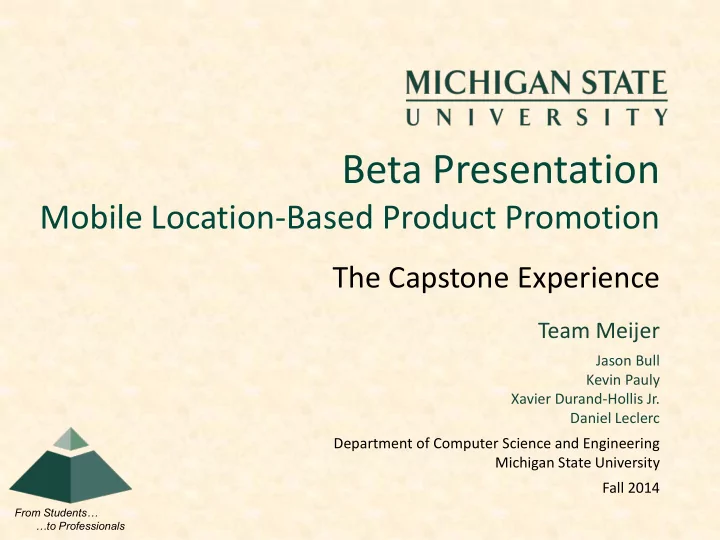 beta presentation