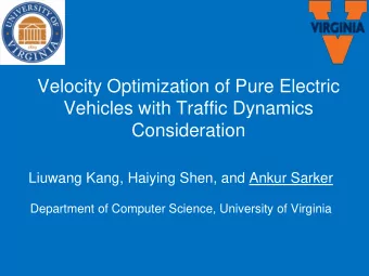 Consideration  Liuwang Kang, Haiying Shen, and Ankur Sarker  Department of Computer Science,