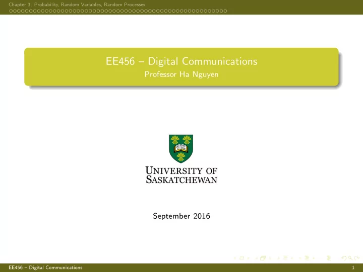 ee456 digital communications