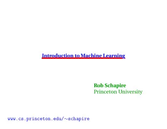 Introduction to Machine Learning  Introduction to Machine Learning  Introduction to Machine