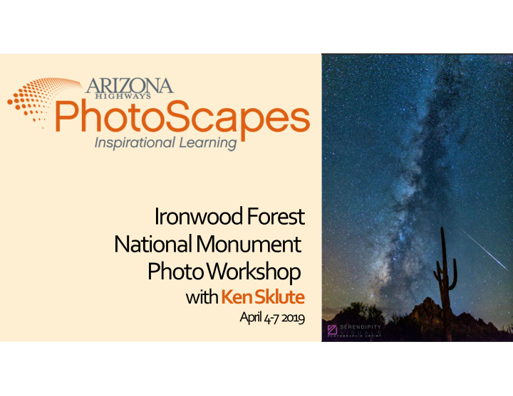 ironwood forest national monument photo workshop