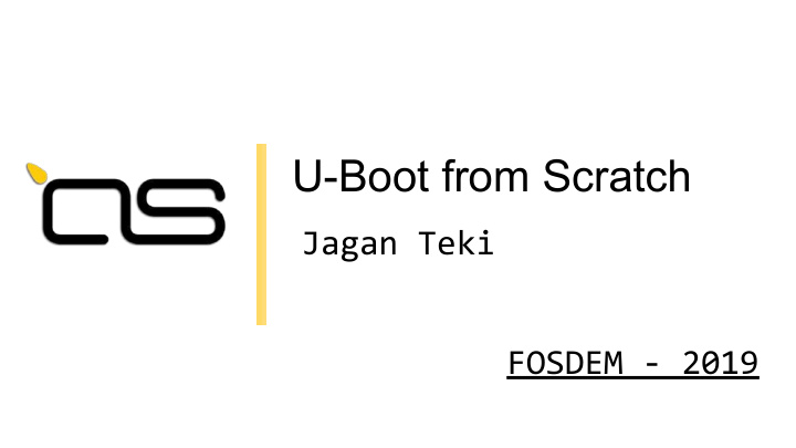 u boot from scratch