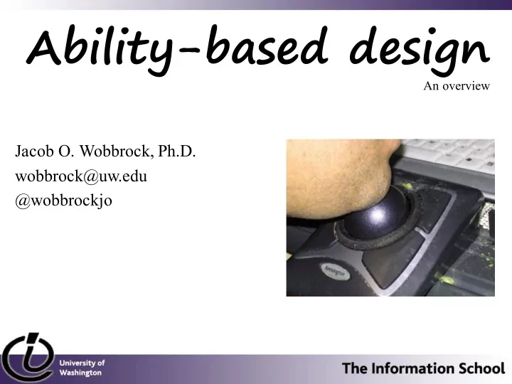ability based design