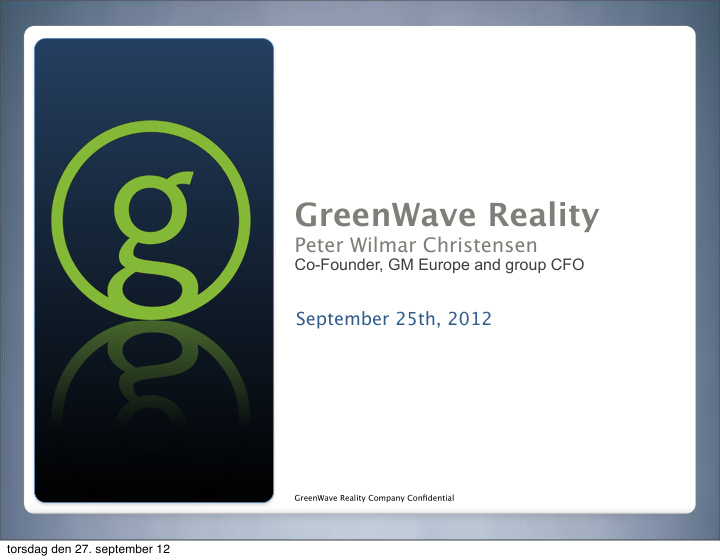 greenwave reality