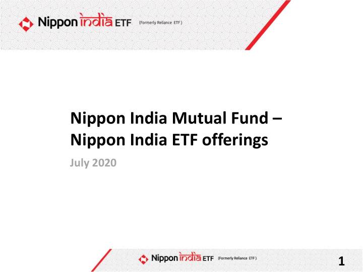 nippon india mutual fund