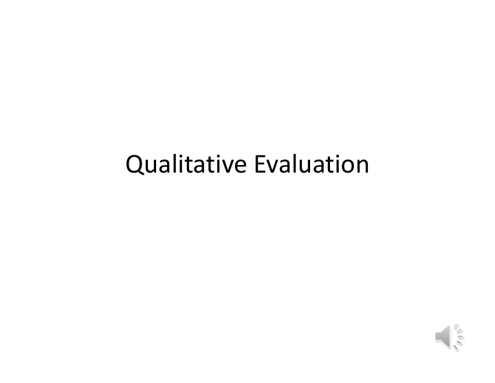 qualitative evaluation food for thought