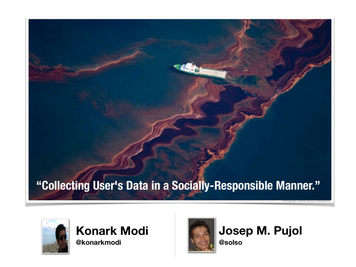 collecting user s data in a socially responsible manner