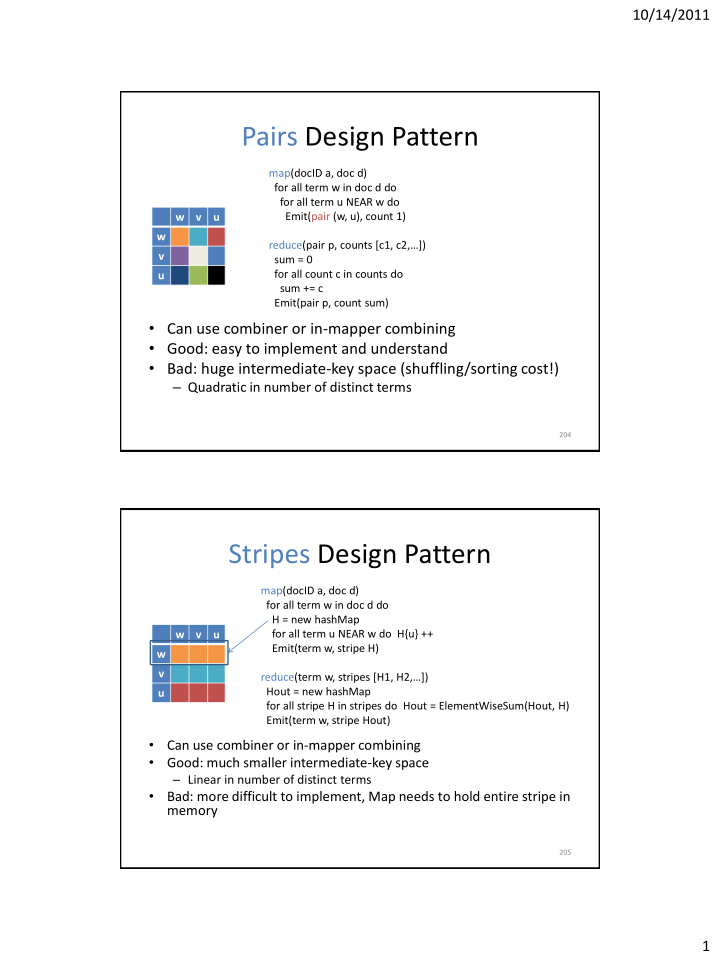 pairs design pattern