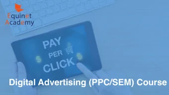 Digital Advertising (PPC/SEM) Course  Digital Advertising (PPC/SEM)  Equinet  1  Academy  Digital