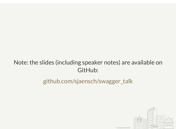 note the slides including speaker notes are available on