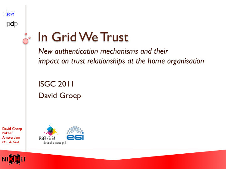 in grid we trust