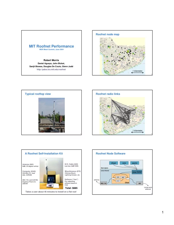 mit roofnet performance