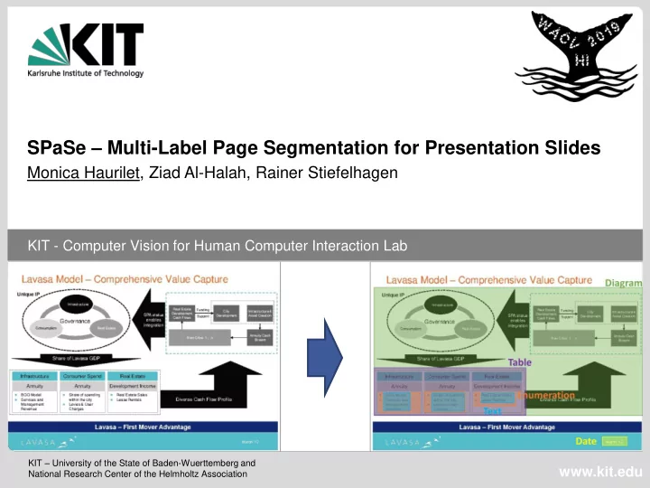 spase multi label page segmentation for presentation