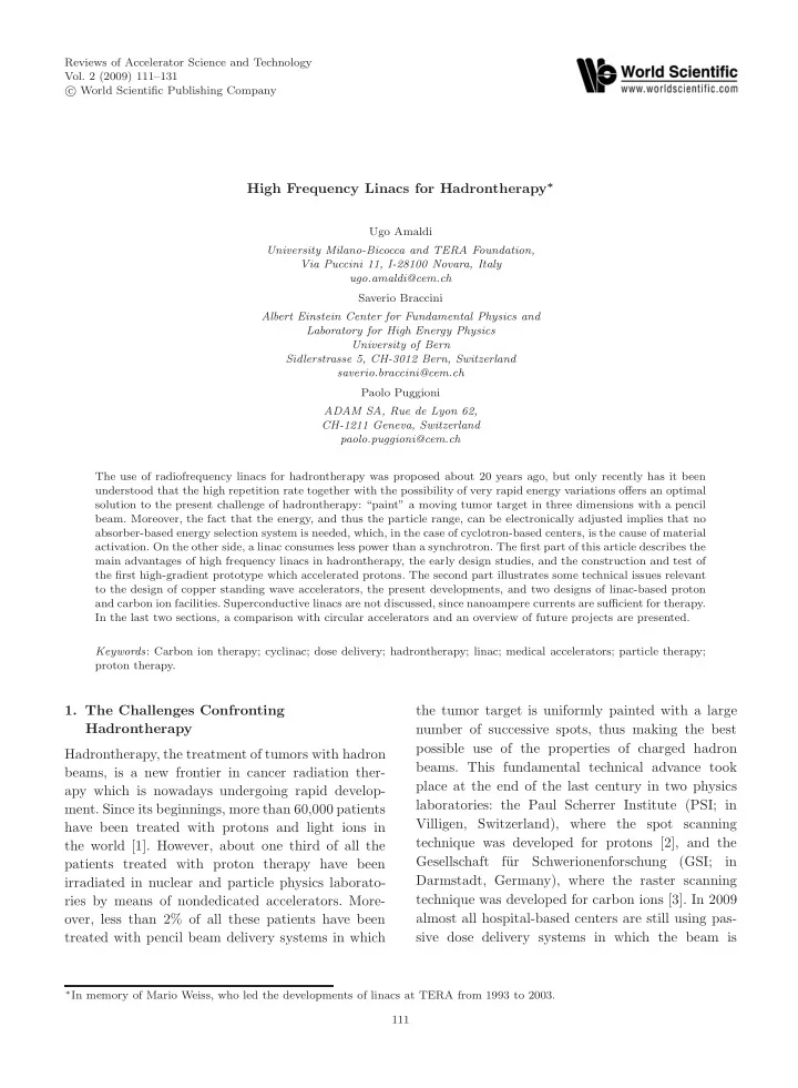 1 the challenges confronting the tumor target is
