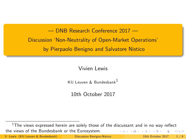 dnb research conference 2017 discussion non neutrality of