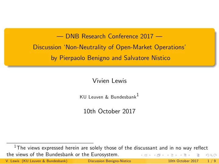 dnb research conference 2017 discussion non neutrality of
