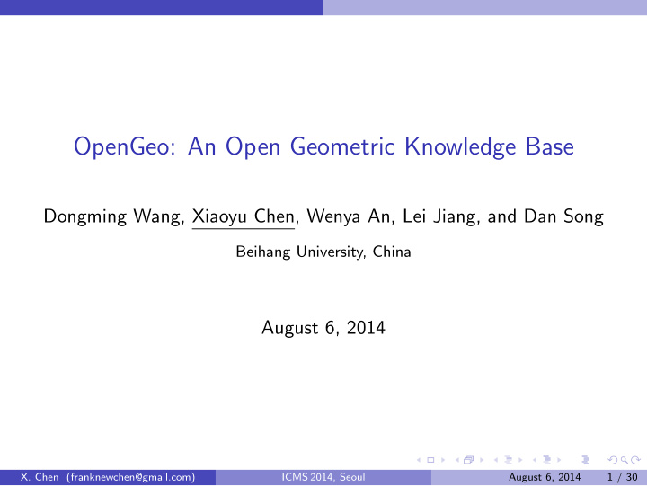 opengeo an open geometric knowledge base