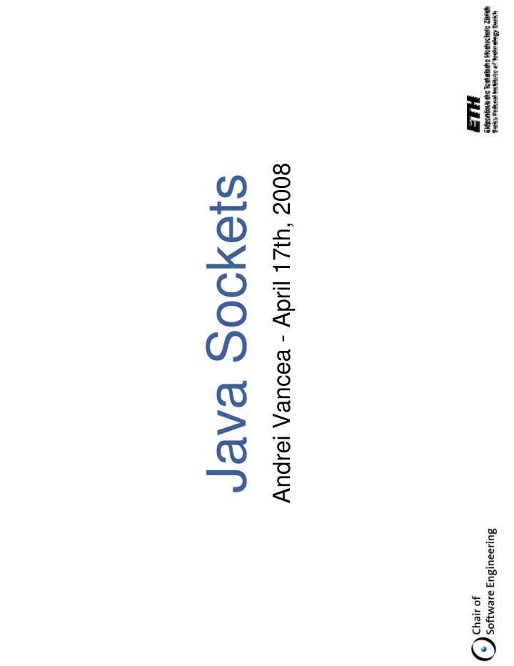 sockets java s