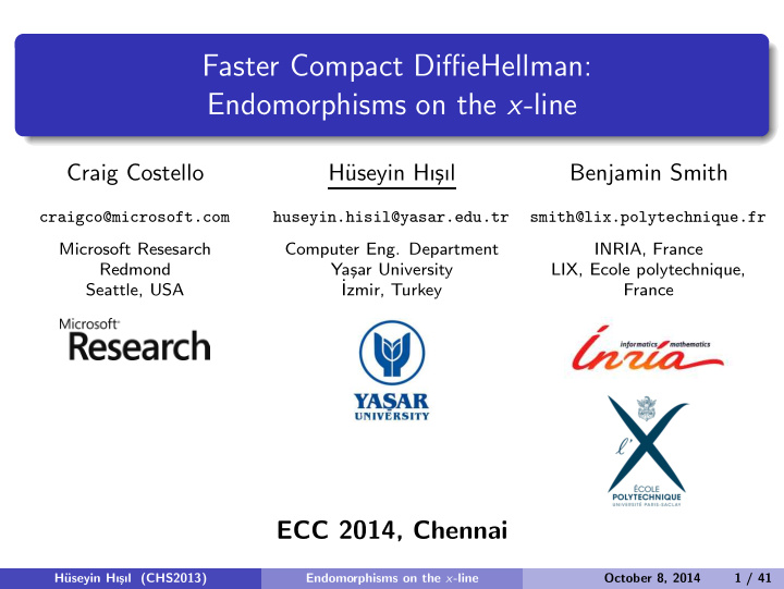 faster compact diffiehellman endomorphisms on the x line
