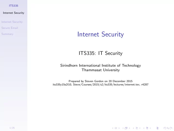 internet security